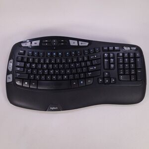 Logitech K350 Comfort Wave‎ Wireless Keyboard NO USB Dongle Powers On
